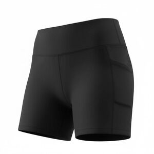 Yogalicious Lux Tribeca 5" Biker Shorts Women's XL Black High Waist Pockets Soft